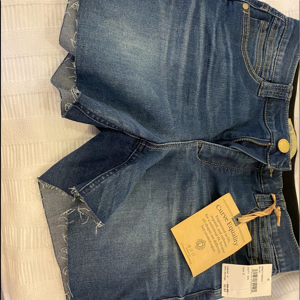 NWT Jean shorts with tummy control